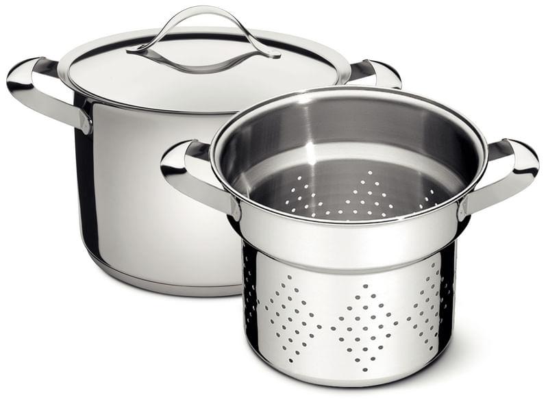 Jogo Cozi Pasta Aço Inox 2 Peças 24cm DUO Tramontina 65980400