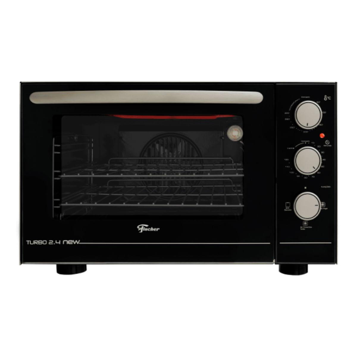 Forno Elétrico de Bancada Fischer Turbo 2.4 New 48 litros com Air Fryer 127V
