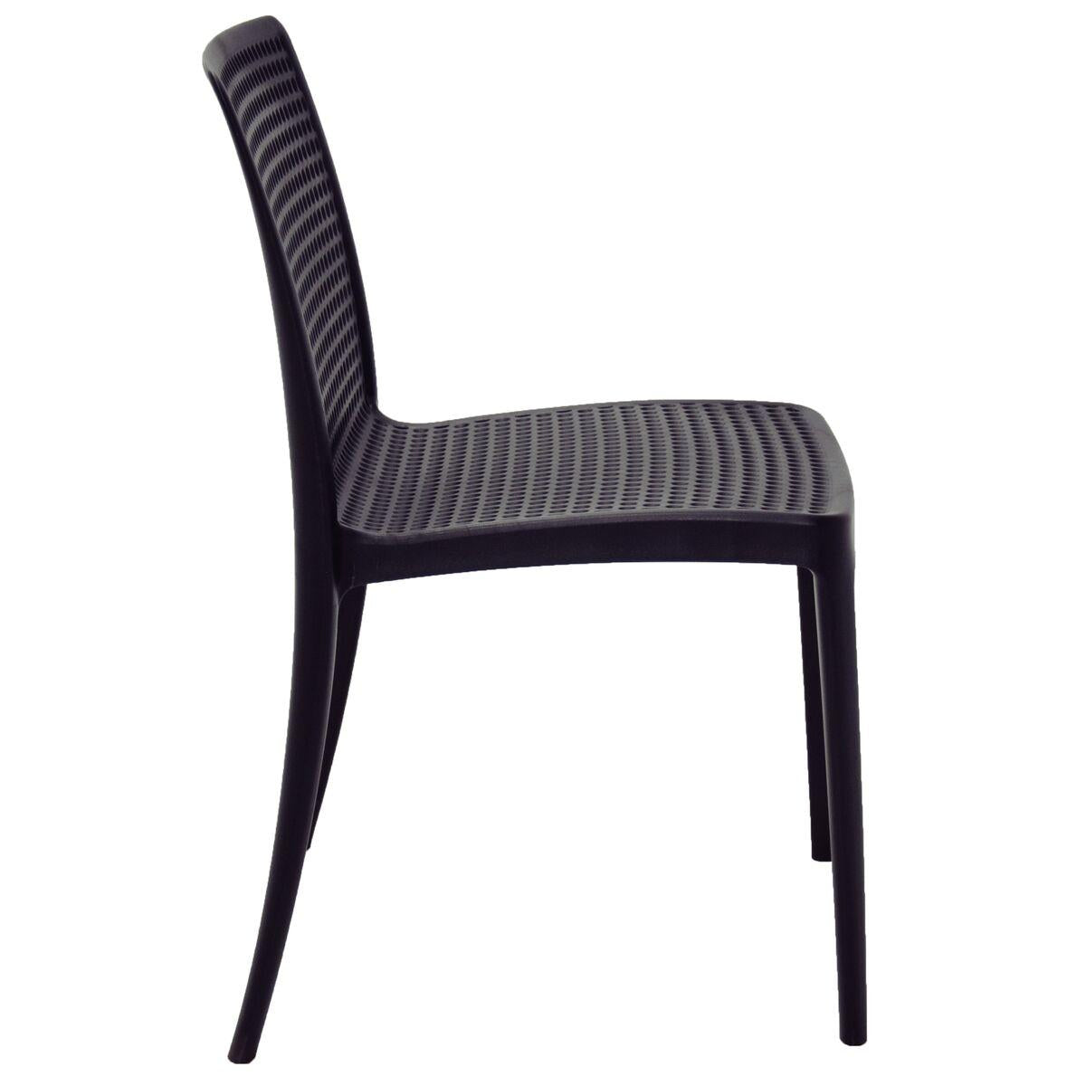 Cadeira Tramontina Isabelle Eco em Polipropileno Oceano +Clean Preto