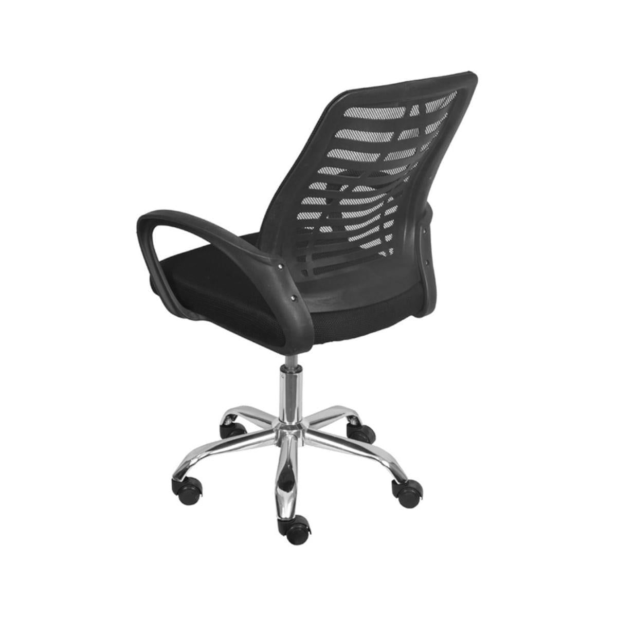 Cadeira de Escritório Giratória Viena Preto Encosto Tela Mesh Or Design