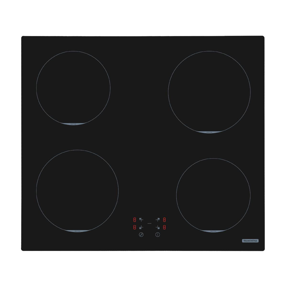 Cooktop por Indução Tramontina Square Basic 4EI 60 com Comando Touch 220 V