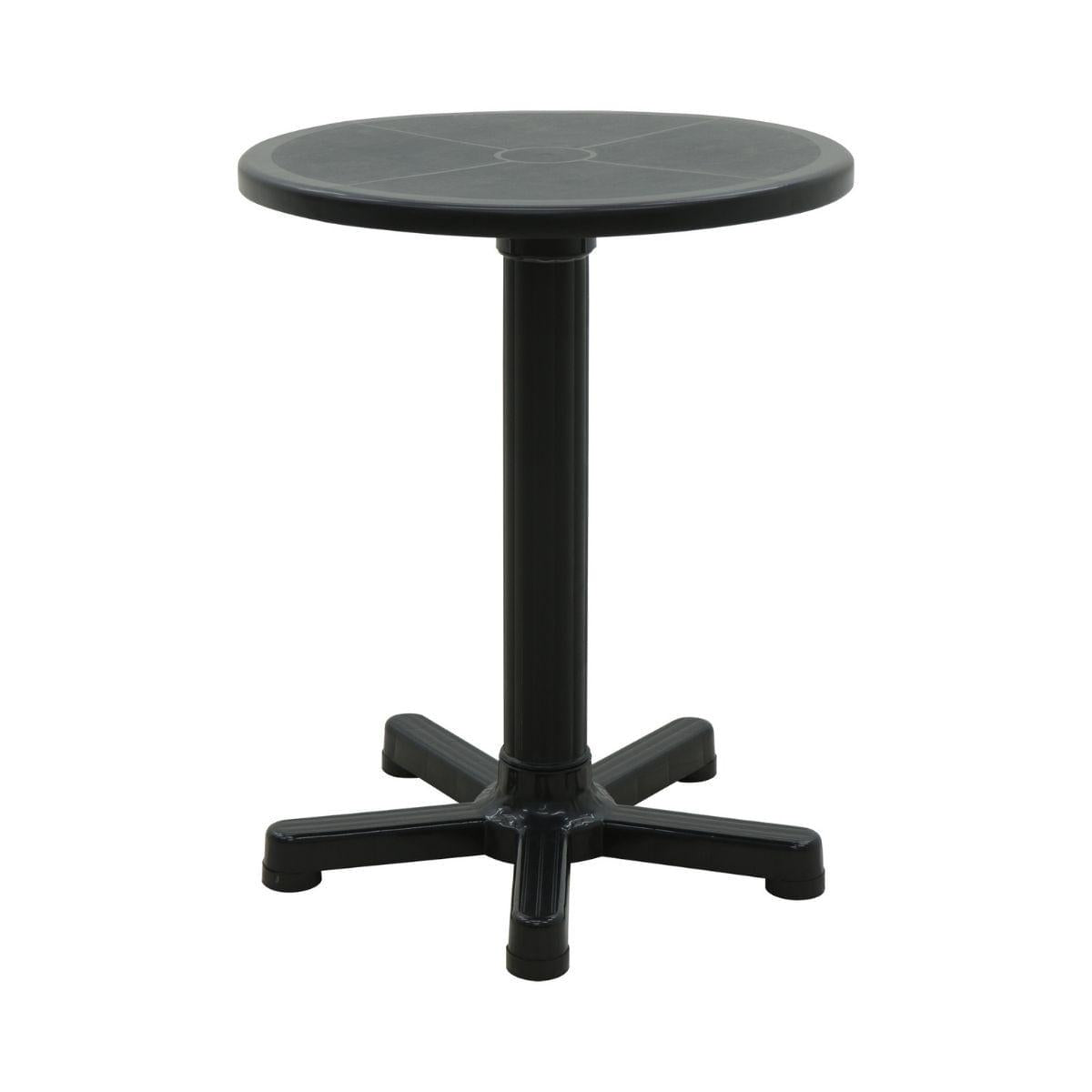 Mesa Tramontina Capri Preto 59 cm em Polipropileno