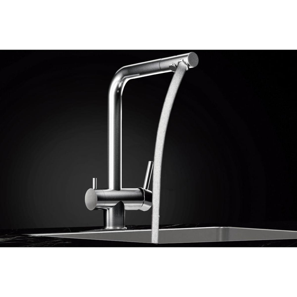 Monocomando Tramontina Monde Filter Ultra em Aço Inox com Saída Adicional para Água Filtrada + Filtro