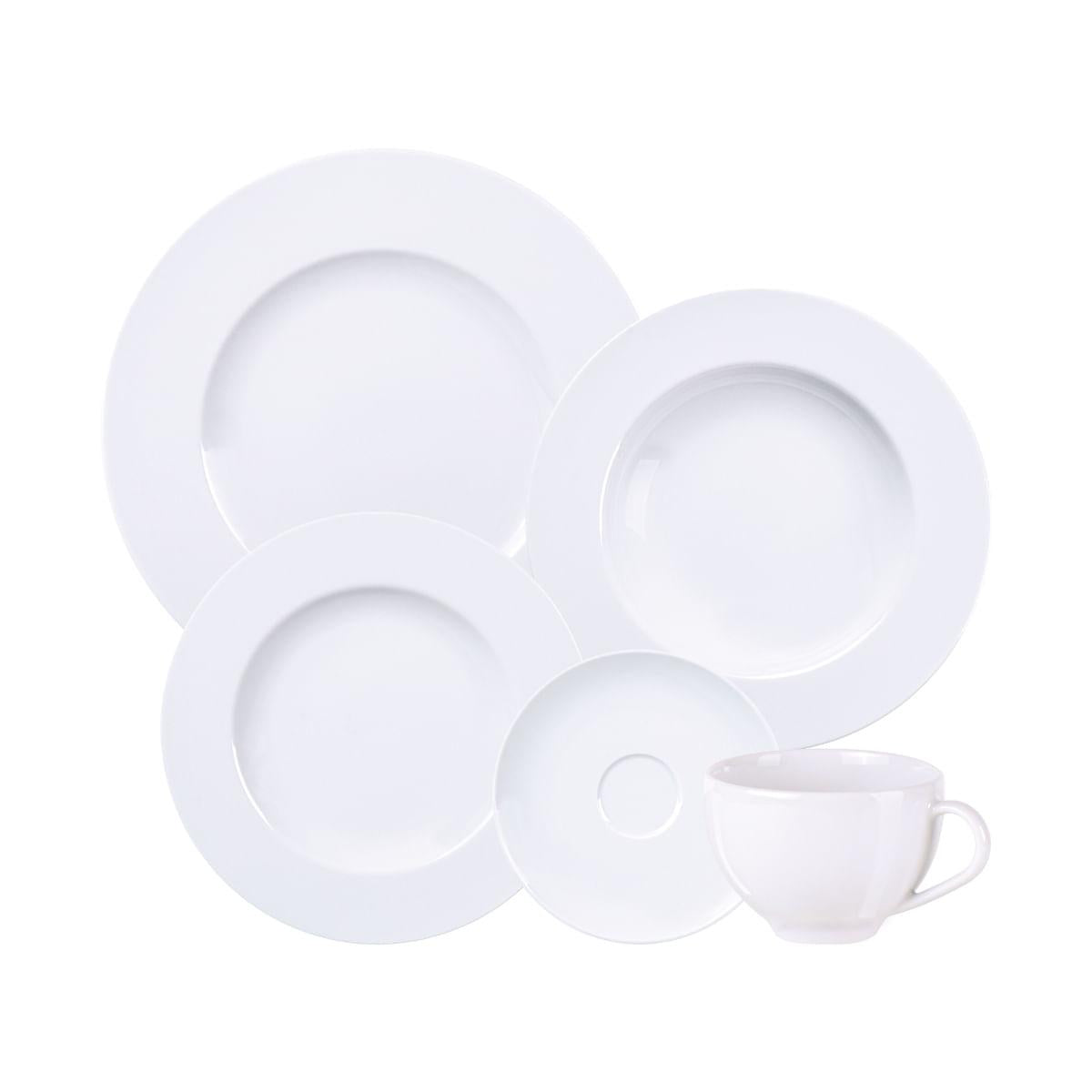 Aparelho de Jantar Tramontina Maria Augusta em Porcelana 20 Peças