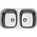 Cuba de Embutir Tramontina Prime Isis 2C 34 BL em aço inox alto brilho 76 x 44 cm com Escape