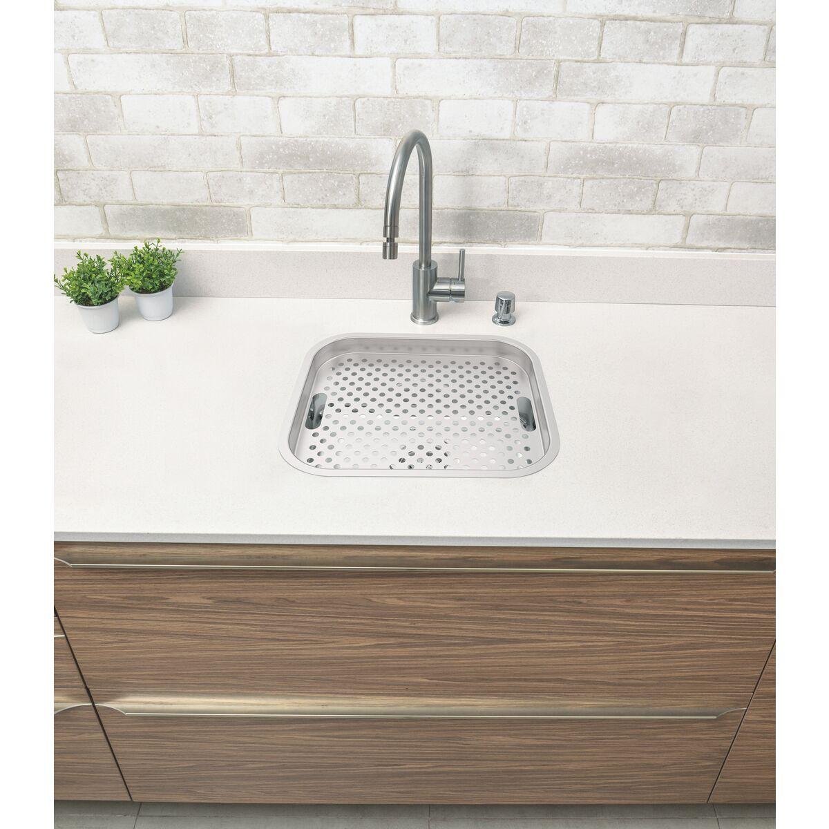 Bandeja Perfurada Tramontina em Aço Inox para Pias e Cubas 41 x 35 cm