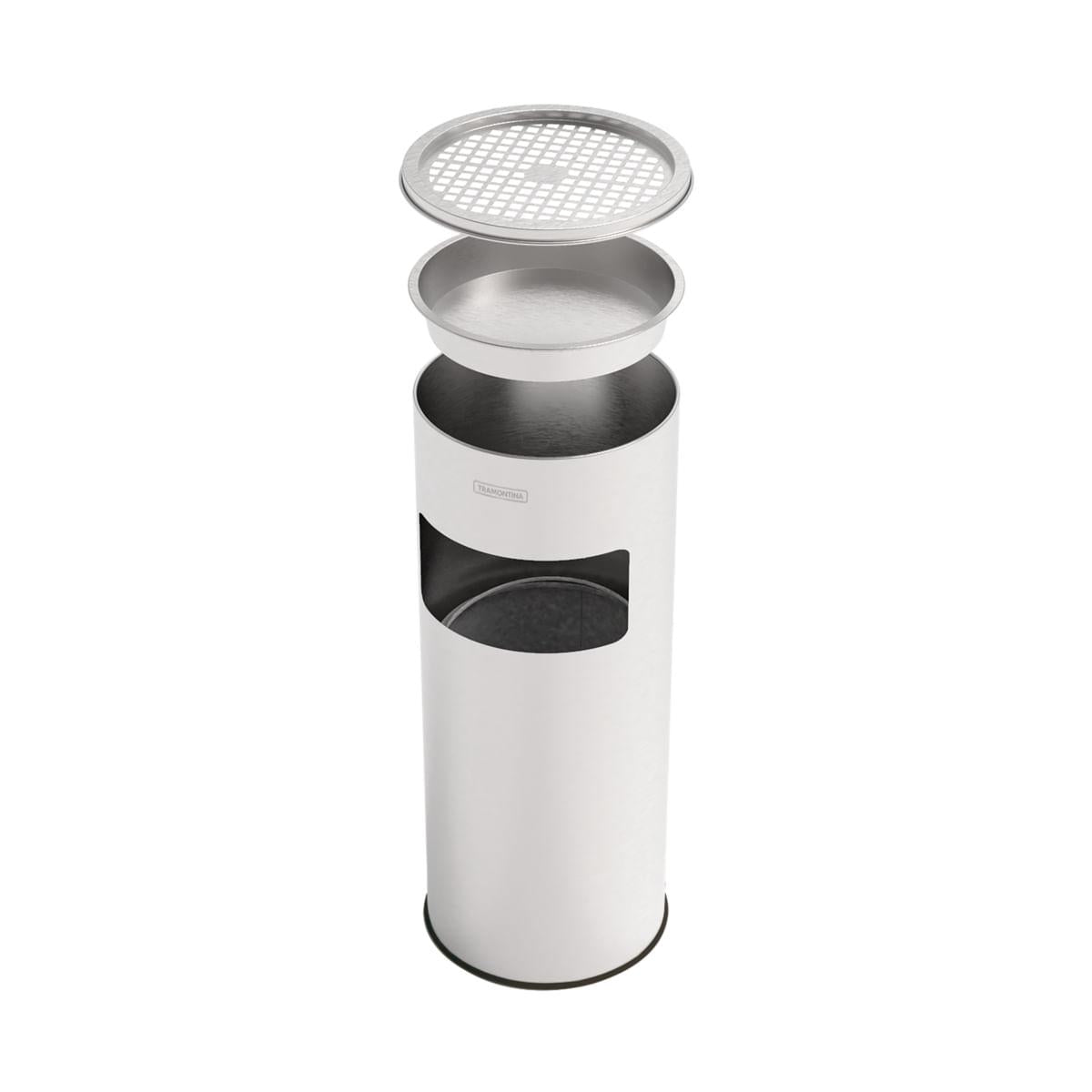 Lixeira Cinzeiro Inox Tramontina Liguria Scotch Brite 11 L