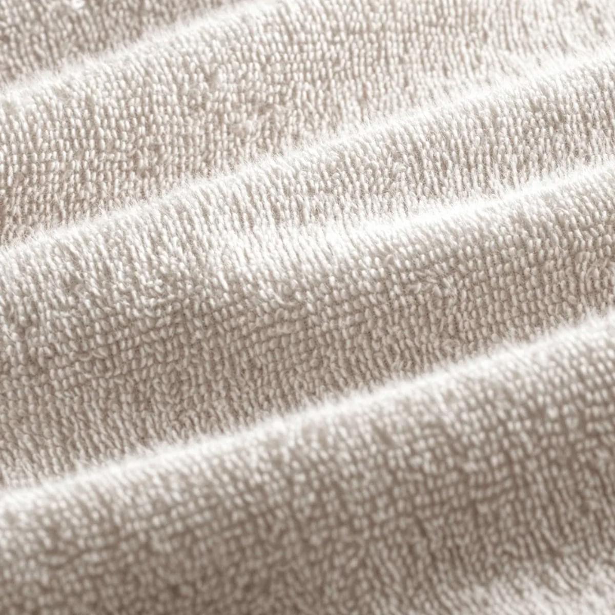 Toalha de Rosto Karsten Fio Penteado Lumina Ivory Marrom