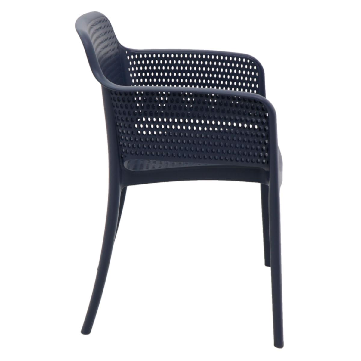 Cadeira Tramontina Gabriela Azul Navy em Polipropileno e Fibra de Vidro