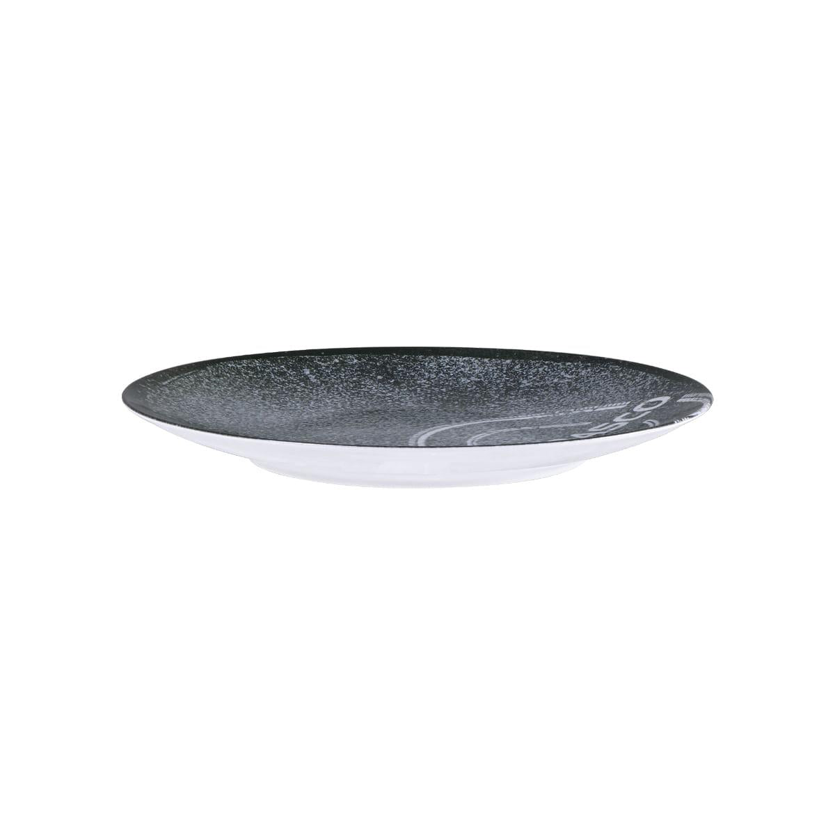 Prato Raso Tramontina Churrasco Carbon em Porcelana Decorada 25 cm