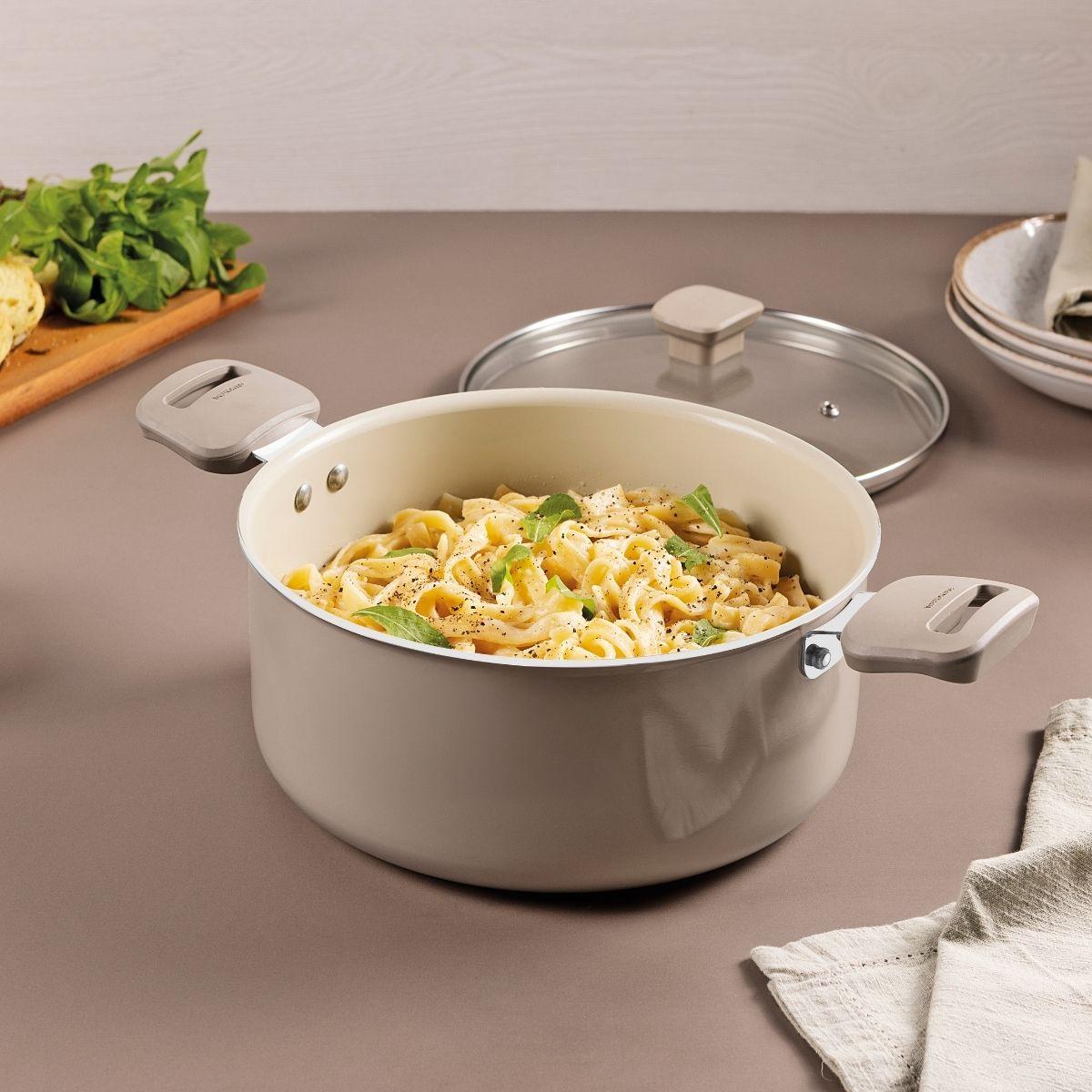 Caçarola Tramontina Veronese Alumínio e Cerâmica Bege 22cm 3,6 L