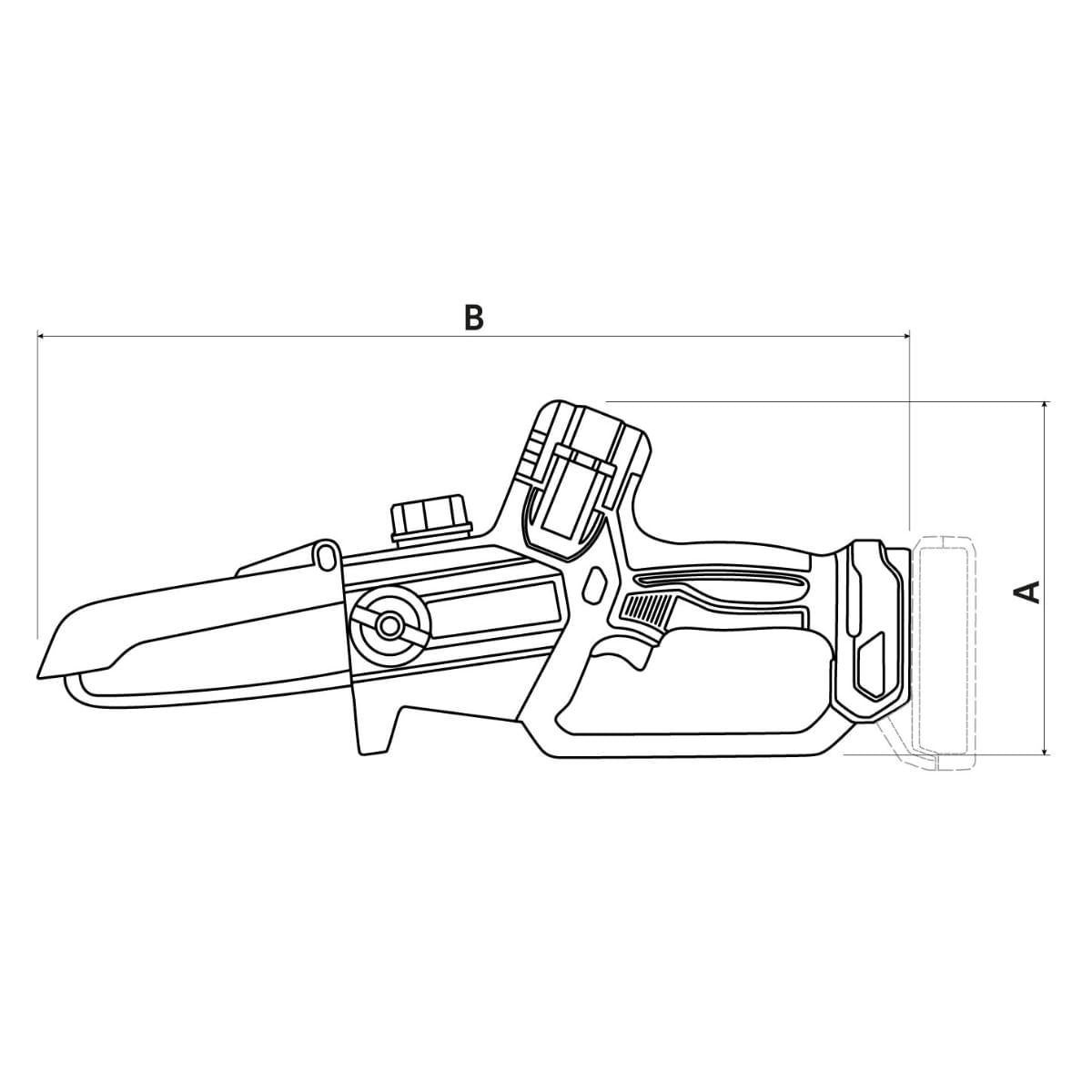 Cortador de Galhos 20V 6" Tramontina Sem Bateria e Carregador