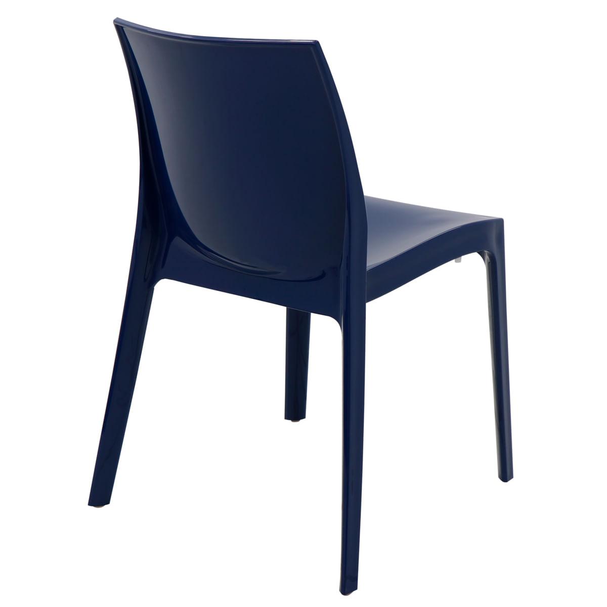 Cadeira Tramontina Alice Summa em Polipropileno Brilhoso Azul Yale