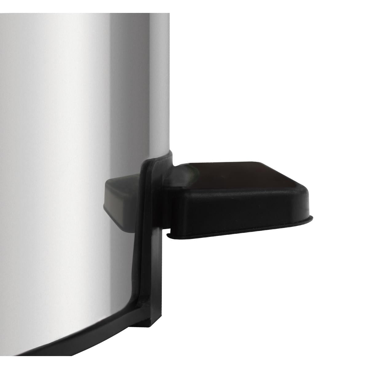 Lixeira com Pedal Tramontina Loop Aço Inox Polido 3 Litros