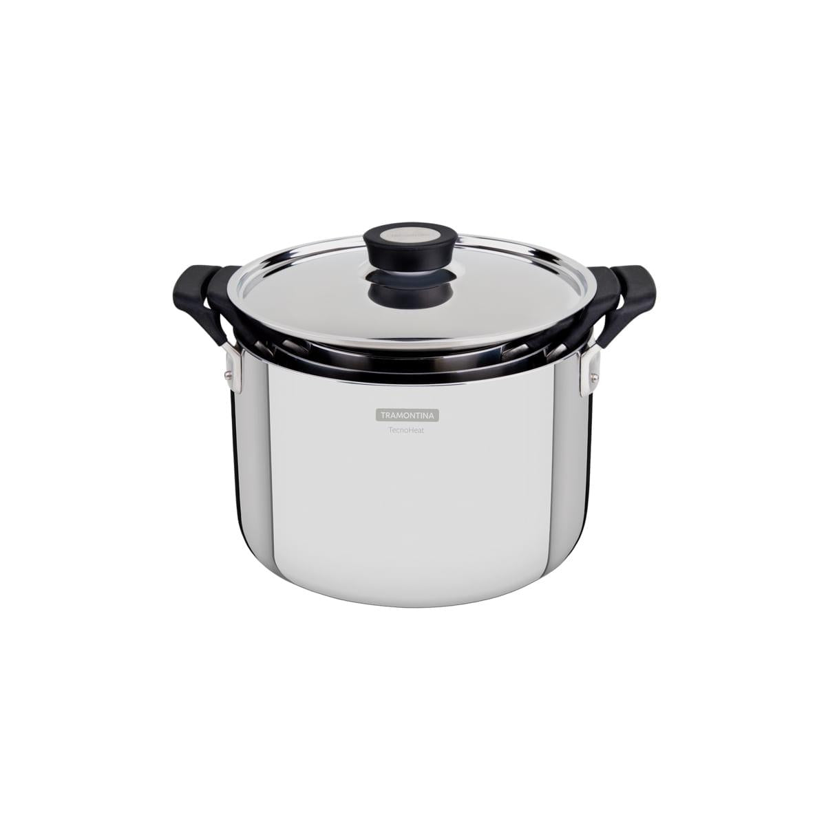 Jogo de Panelas Tramontina Grano Compact em Aço Inox 3 Peças