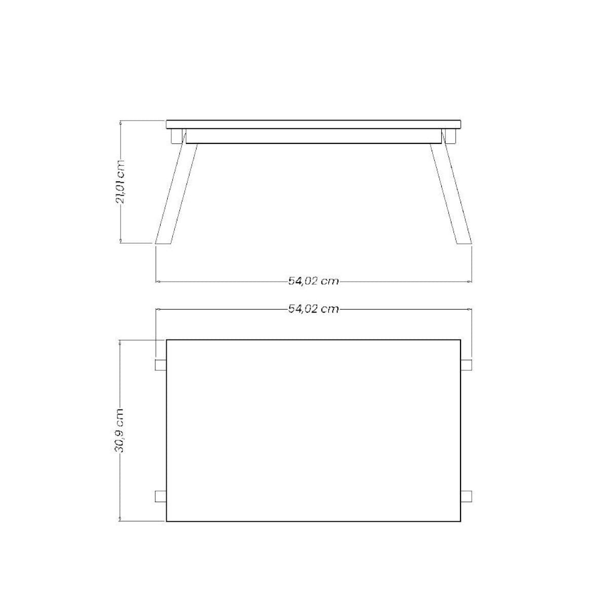 Mesa Multiuso Top Azul Tramontina 50 x 31 cm