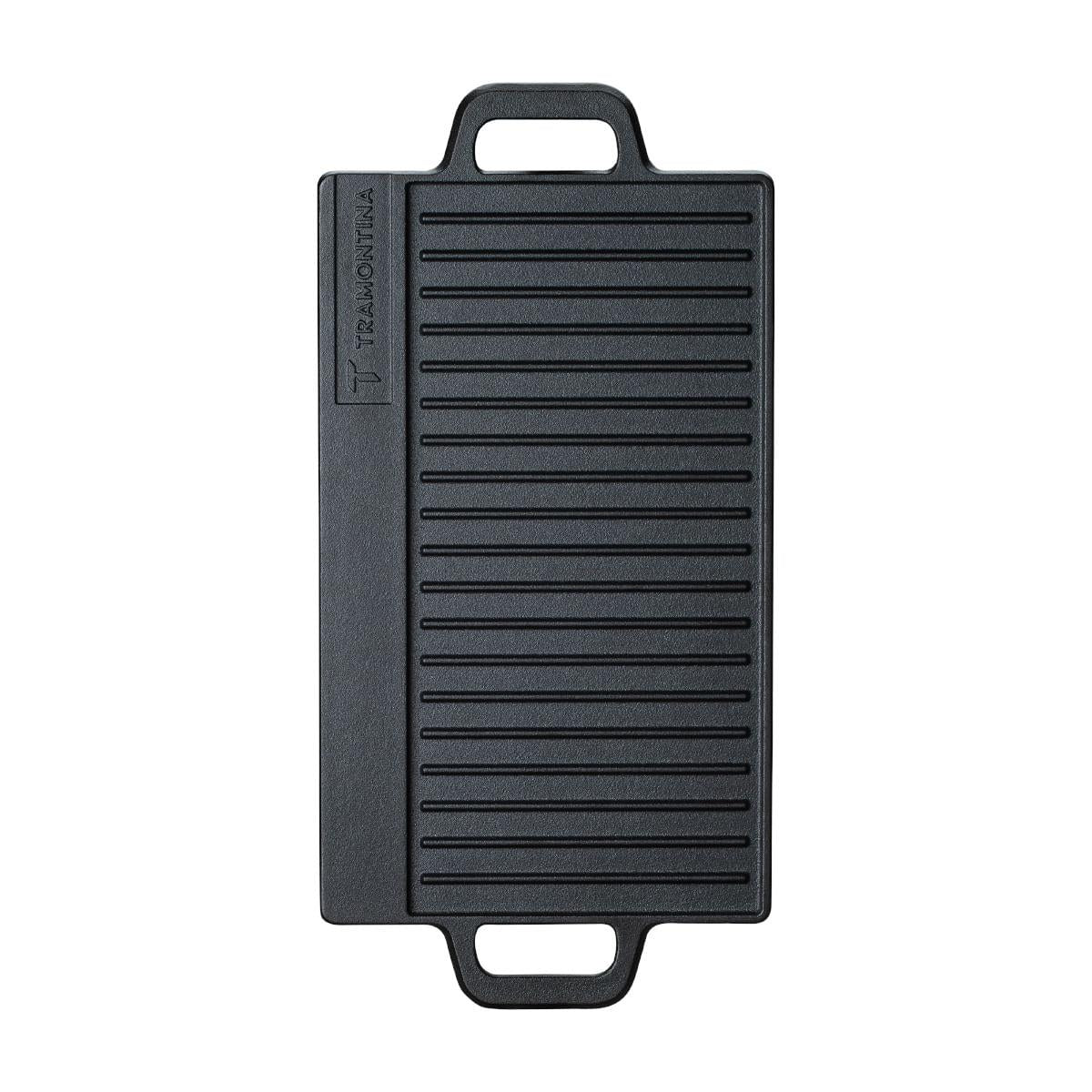 Chapa Retangular Tramontina Fargo Ferro Fundido Pre-Seasoned 37 cm 2,3 L Preta