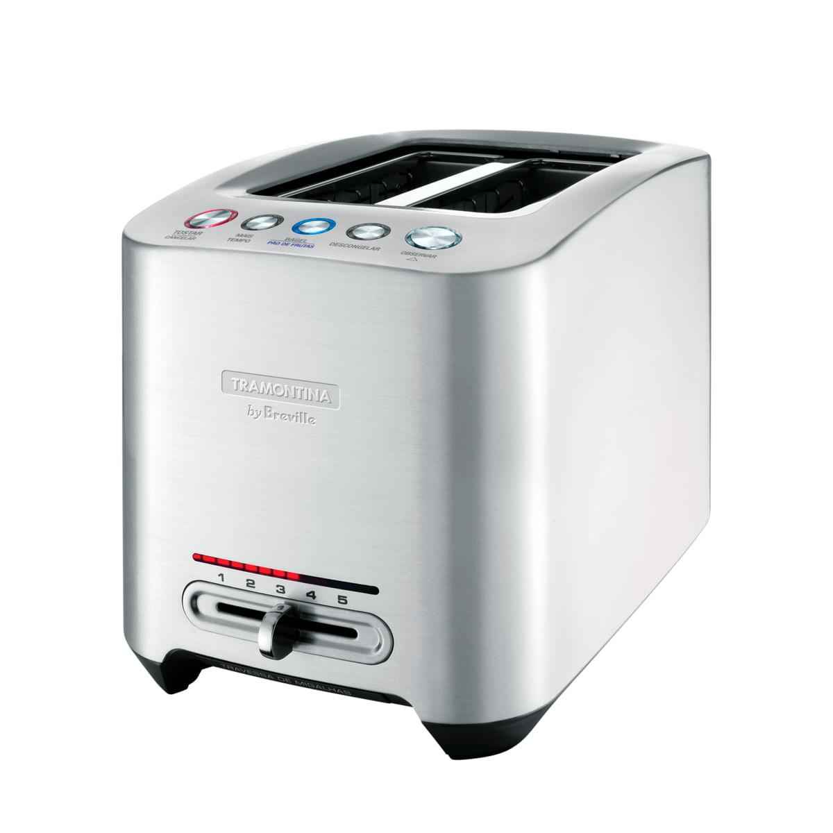 Torradeira Tramontina by Breville Smart em Alumínio Fundido 127 V
