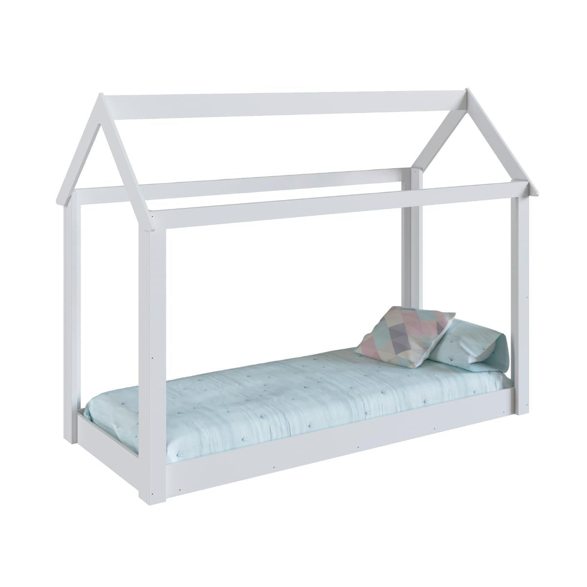 Cama Infantil Montessoriana Branca BY400 Completa Móveis