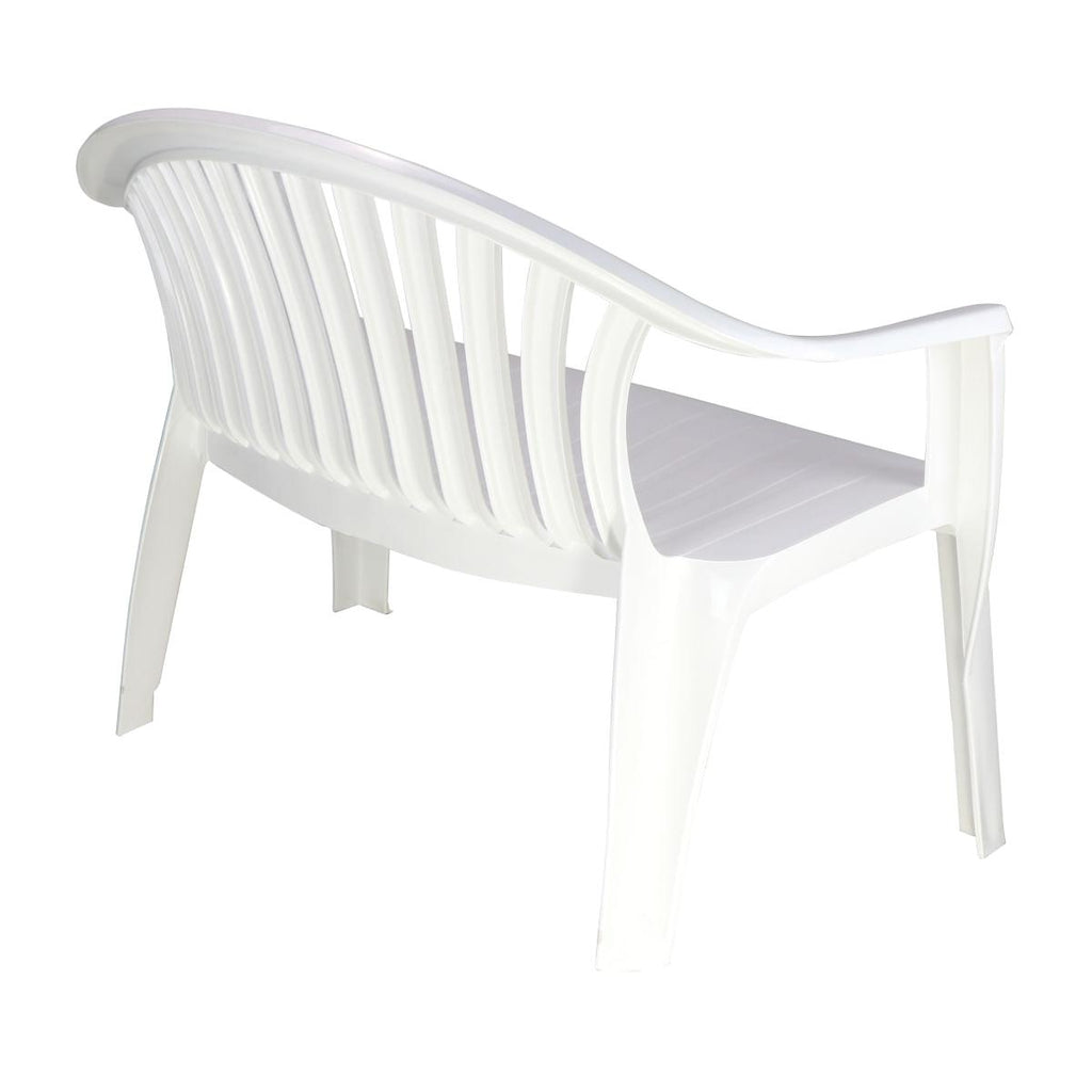Banco Tramontina Leme 114 cm em Polipropileno Branco