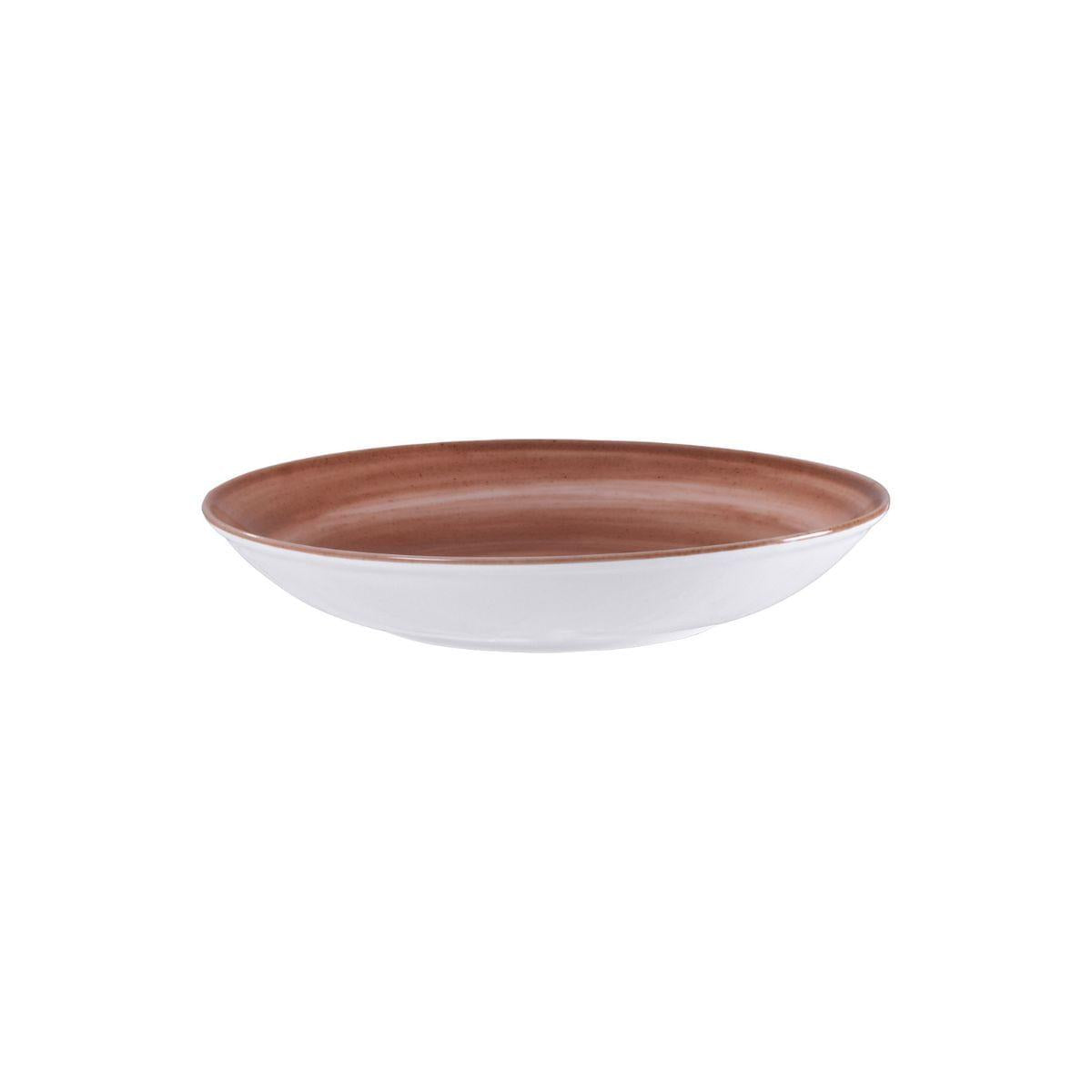 Prato Fundo Tramontina Paraty Mocha em Porcelana 22 cm