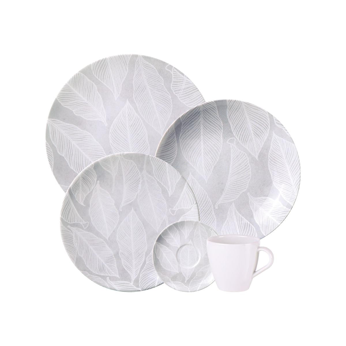 Aparelho de Jantar Tramontina Arbo Porcelana Decorada 20 Peças