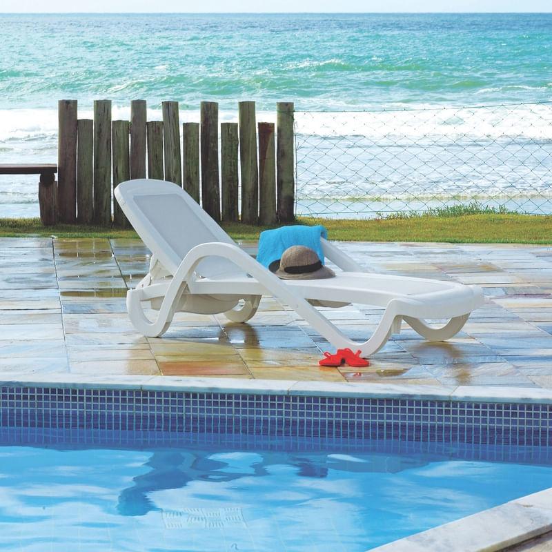 Espreguiçadeira Cancún Laranja Tramontina 92254090