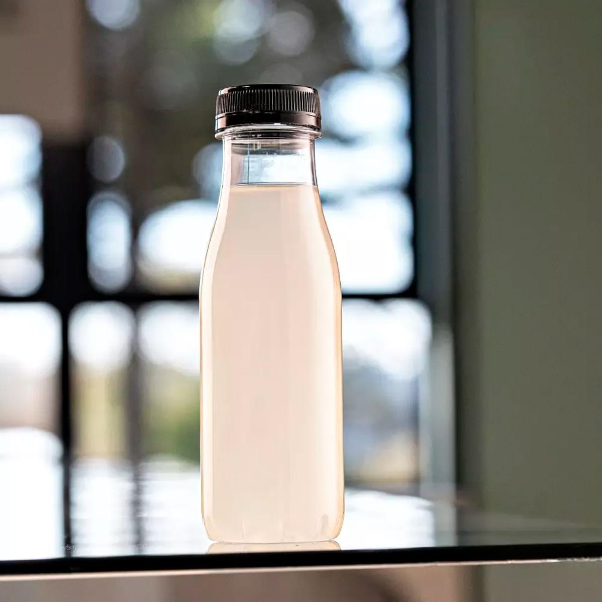 70un Garrafa PET Plástica Transparente com Tampa 300ml G3530 Galvanotek