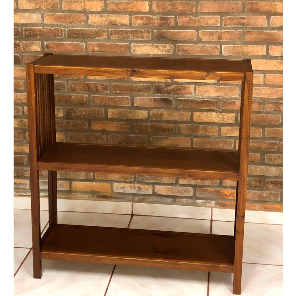 Estante Multiuso 3 Prateleiras 91 x 97 x 28 cm Castanho Escuro Delhi Tramontina