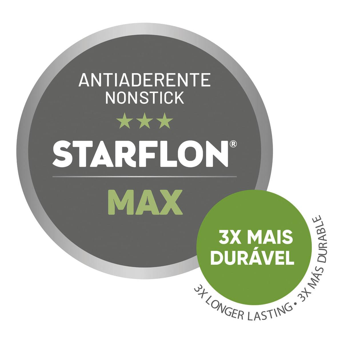 Jogo de Panelas Tramontina Caribe 5 Peças Preto Antiaderente Starflon Max