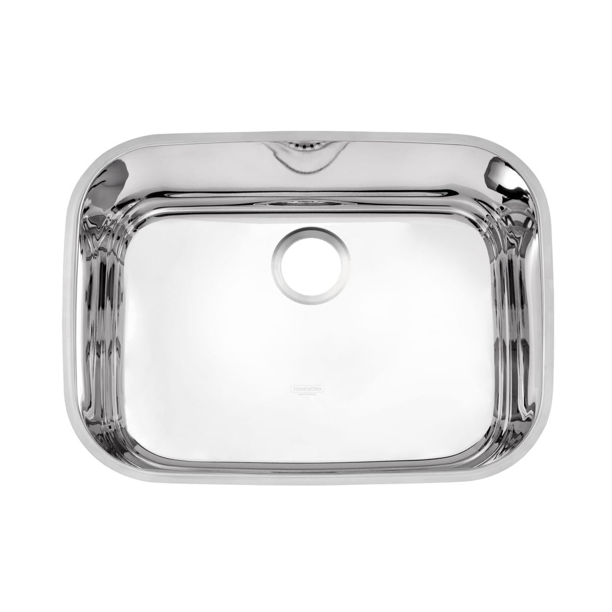 Cuba de Embutir Tramontina Lavínia 48 BL em Aço Inox Alto Brilho 48 x 34 x 18 cm Sem Válvula