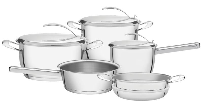 Jogo de Panelas Aço Inox 5 peças Ventura Tramontina 65360010