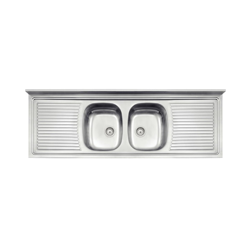 Pia de Apoio Tramontina Ribon 2C 34 em Aço Inox 180 x 55 cm