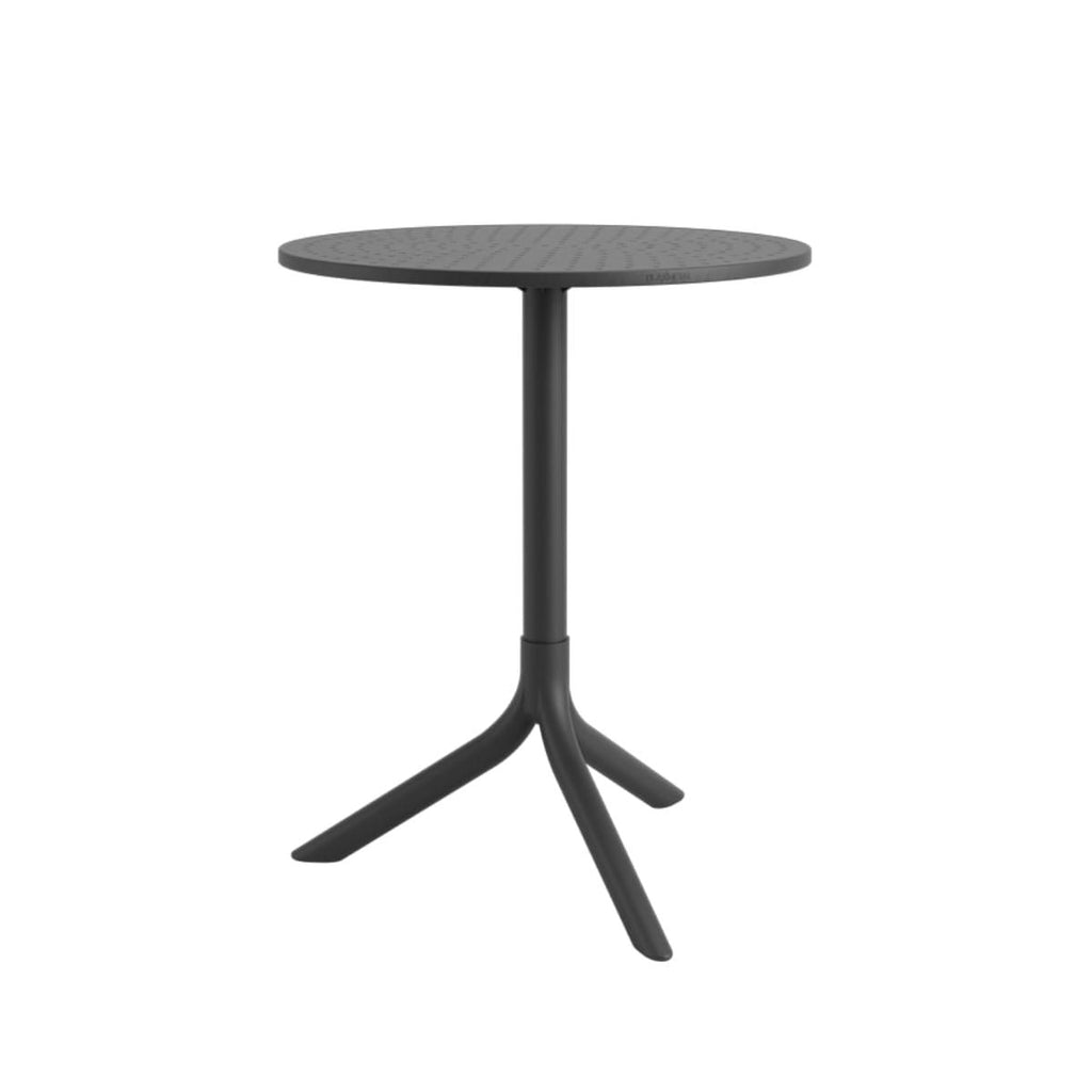 Mesa Redonda Serena 60x74,5cm Preto em Polipropileno Marin