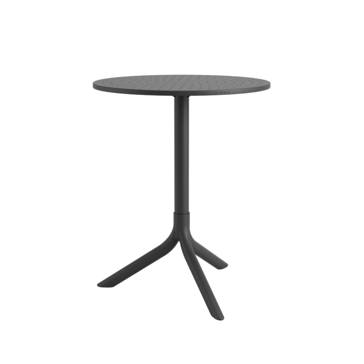 Mesa Redonda Serena 60x74,5cm Preto em Polipropileno Marin