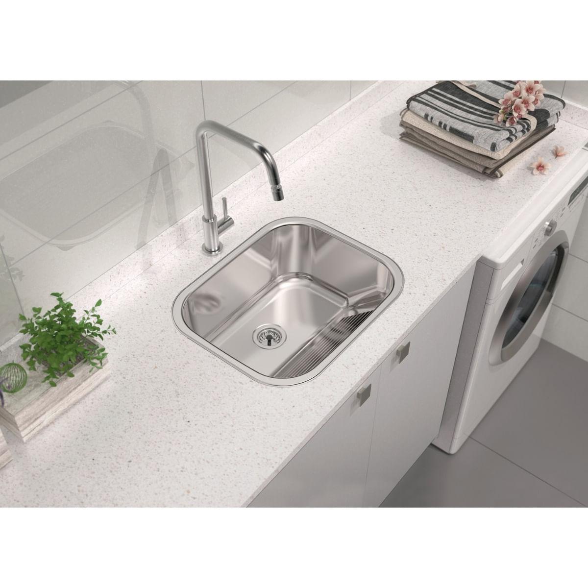 Tanque Tramontina Hera 34L em Aço Inox Polido 50x40 cm Outlet