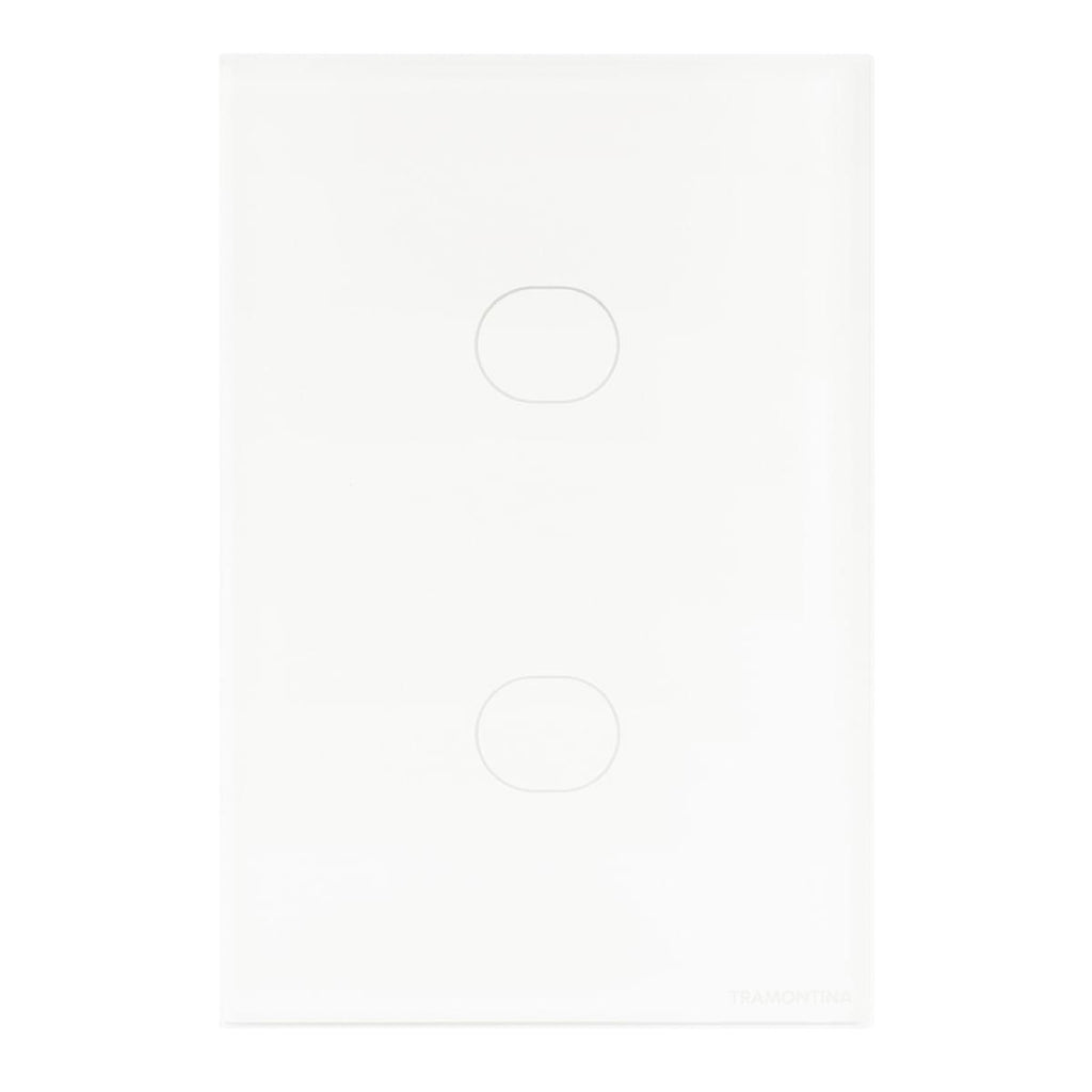 Interruptor Touch Wi-Fi Smart Tramontina Branco com 2 Canais