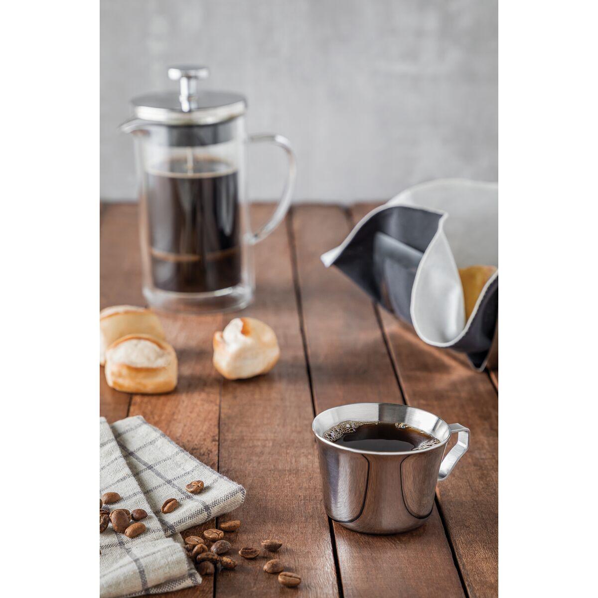 Conjunto de Xícaras para Chá e Café Tramontina em Aço Inox com Acabamento Brilho 2 Peças