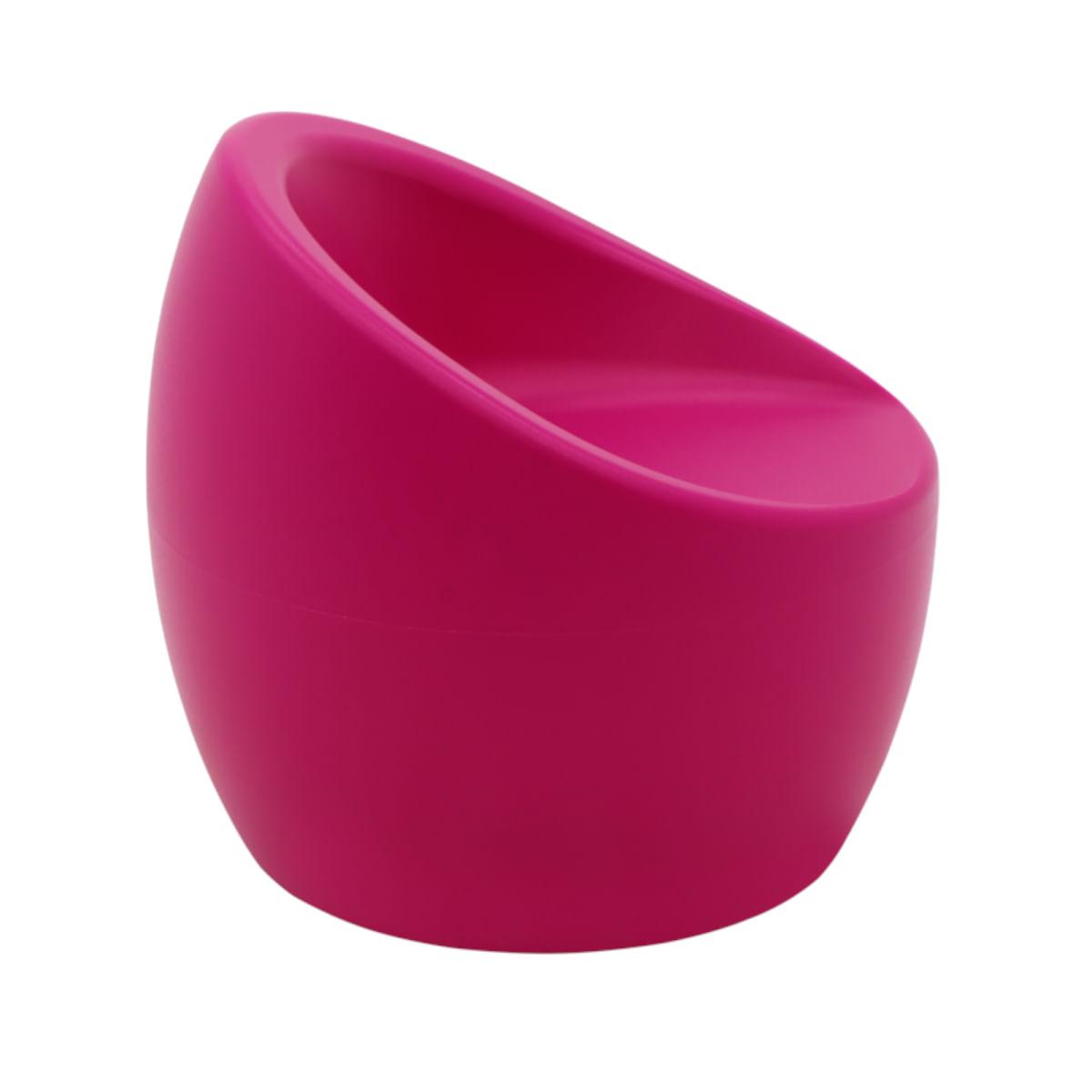 Poltrona Oca Infantil Tramontina em Polietileno Rosa