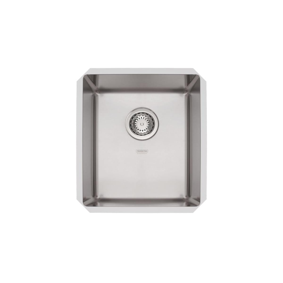 Cuba de Embutir Quadrum 34U Tramontina 34x40x20cm Aço Inox Acetinado Outlet