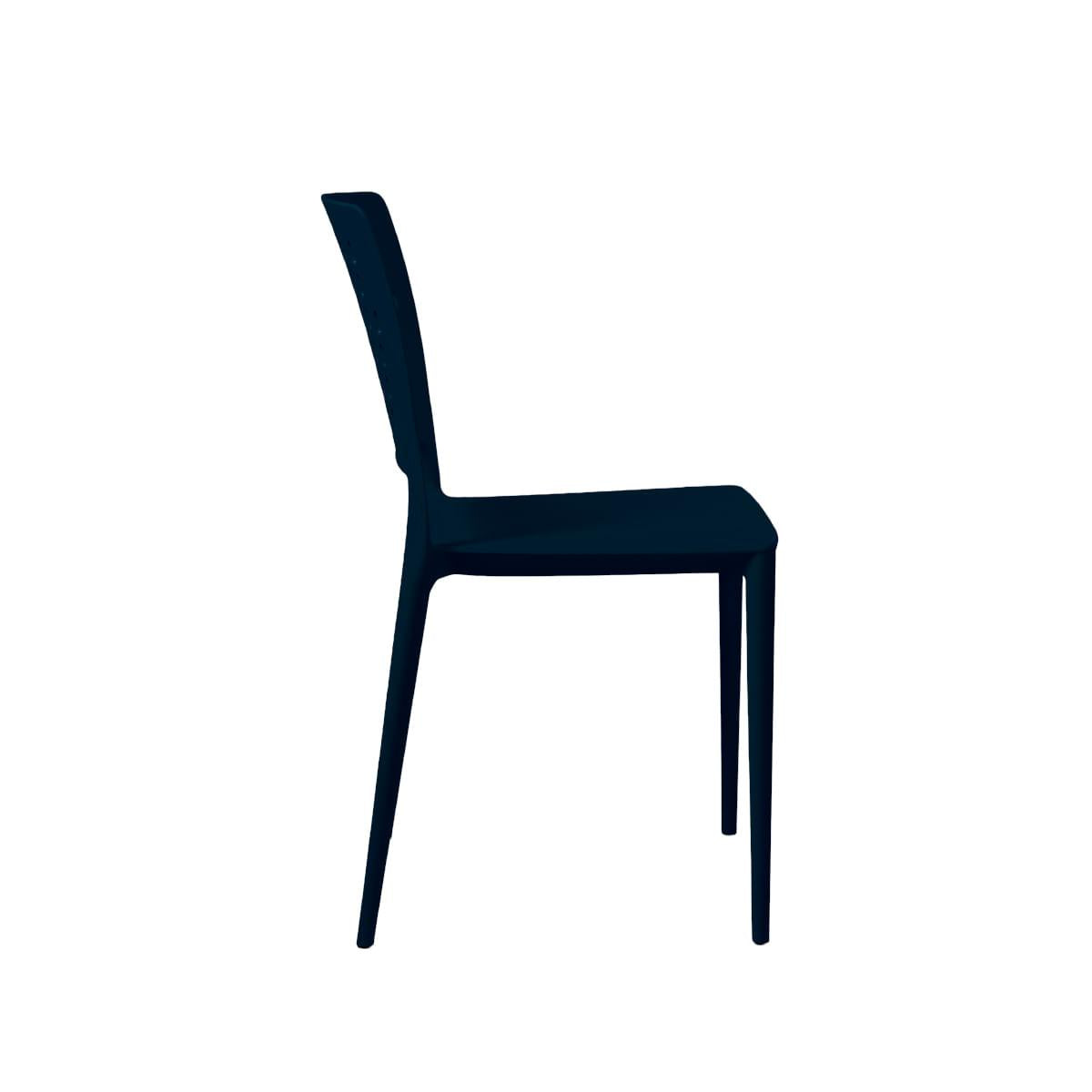 Cadeira Marte Azul Marinho Empilhável em Polipropileno Acrilys
