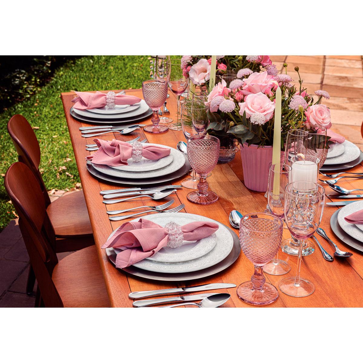 Aparelho de Jantar Tramontina Alicia em Porcelana Decorada 20 Peças