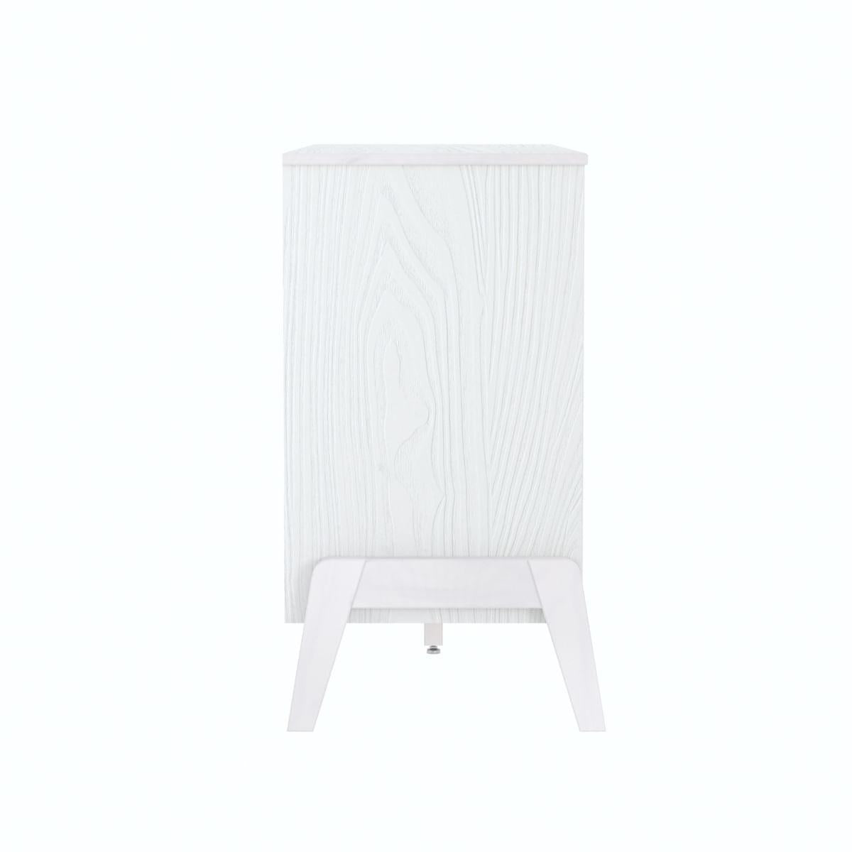 Cômoda 6 Gavetas Veneza em Madeira Branco 119x40x76 cm Marin