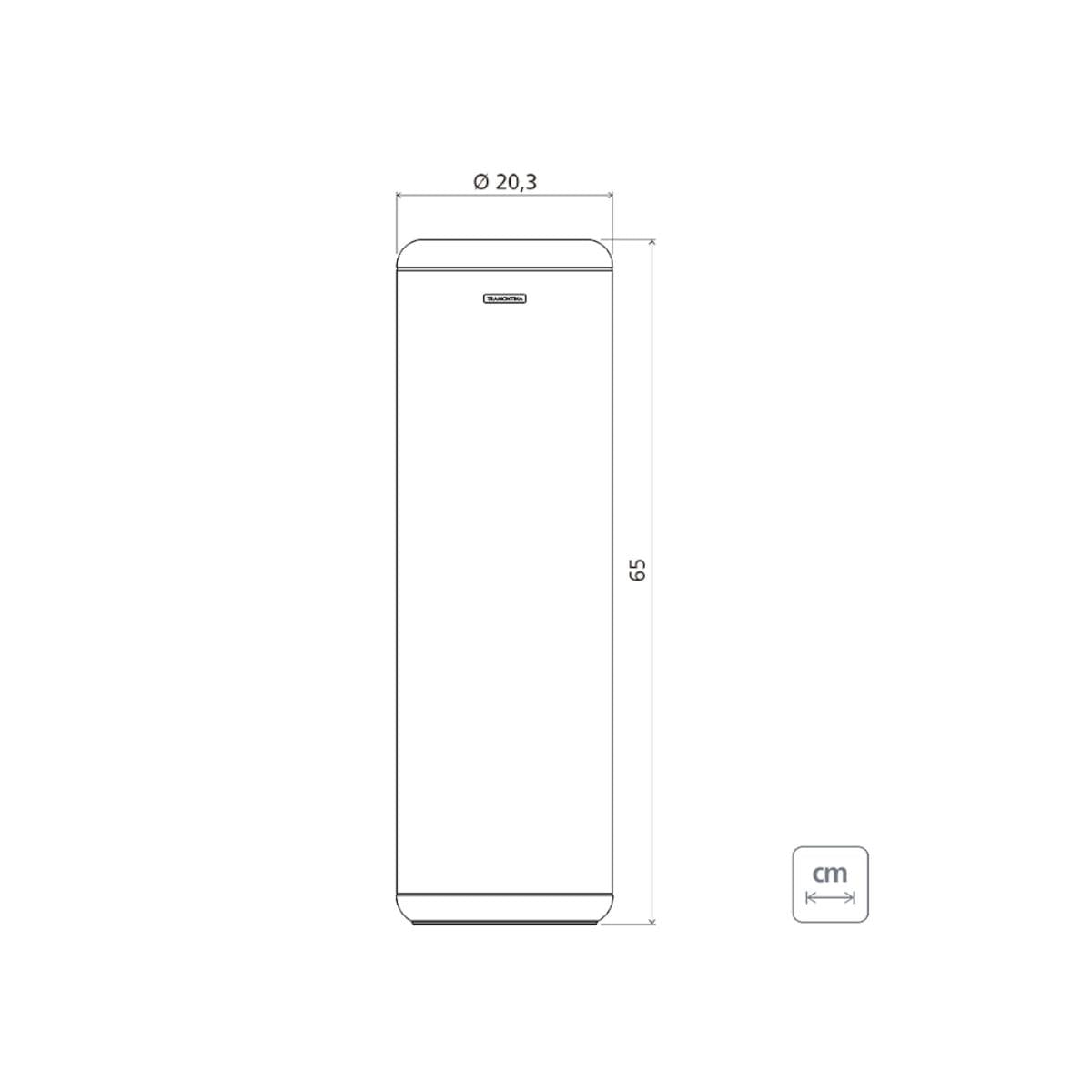 Lixeira Inox Tramontina Portofino Sem Tampa Scotch Brite 20 Litros