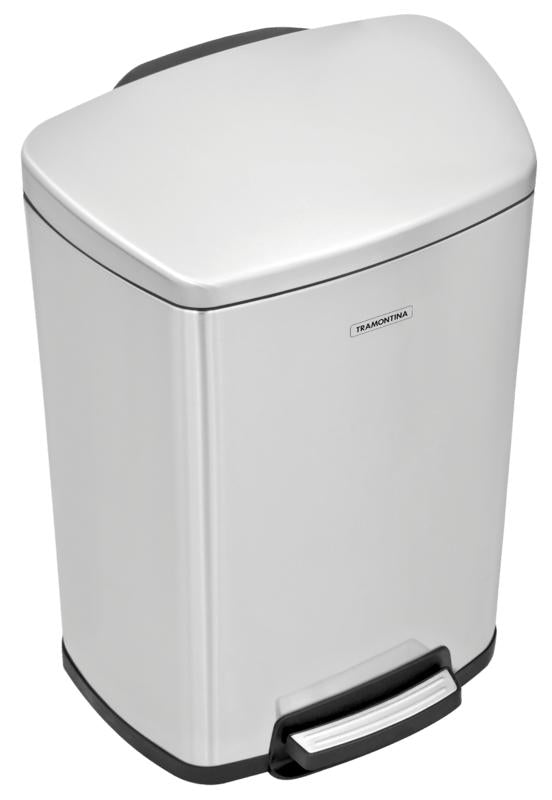 Lixeira Aço Inox com Pedal Tipo D 45 Litros Tramontina OUTLET