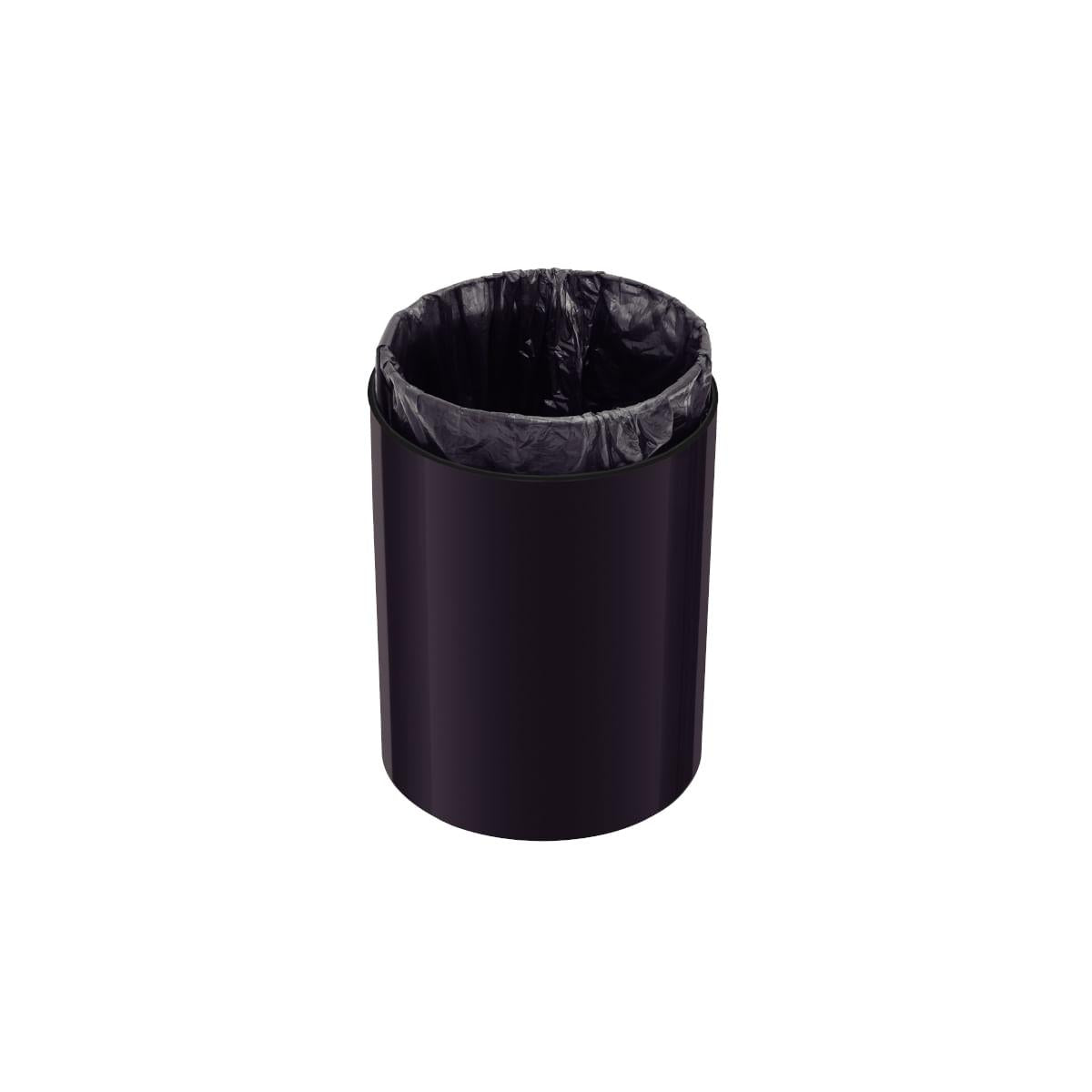 Lixeira Tramontina Útil em Aço Inox Scotch Brite Verniz Black Matte 5 Litros OUTLET