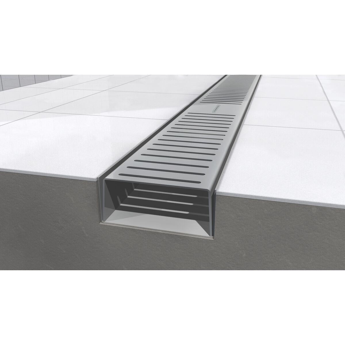 Ralo Slim Tramontina em Aço Inox 90 x 7 cm