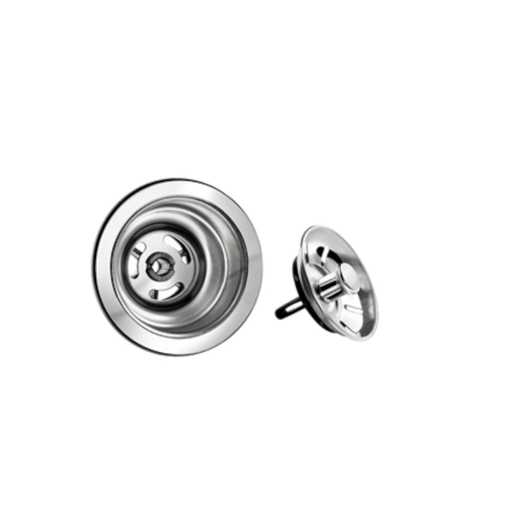 Válvula de Escoamento para Cozinha 4.1/2" sem Escape em Aço Inox e Polipropileno Docol