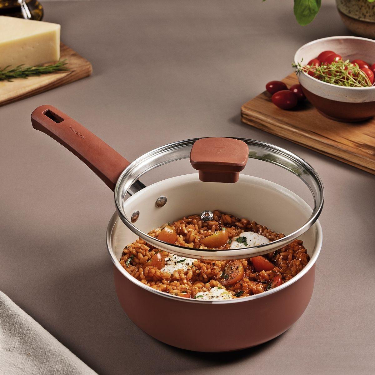 Panela Tramontina Veronese Alumínio e Cerâmica Argila 18cm 2 L