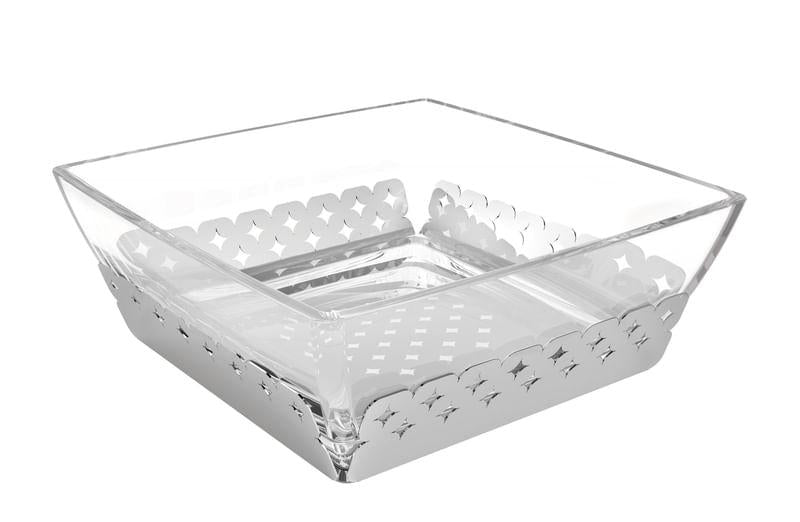 Jogo para Salada Inox e Cristal 2 peças Luce Tramontina 64800070